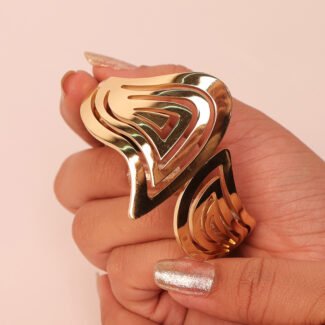 Geometric Design, Anti-Tarnish, Water Resistant Bracelet