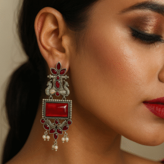 long dangler earrings