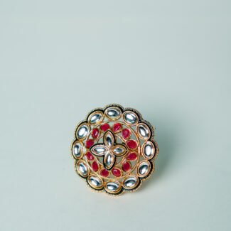 Traditional Kundan Statement Ring