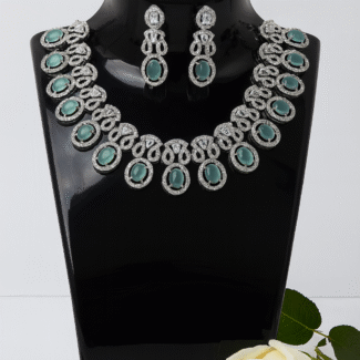 Exquisite Turquoise Necklace and Earring Set